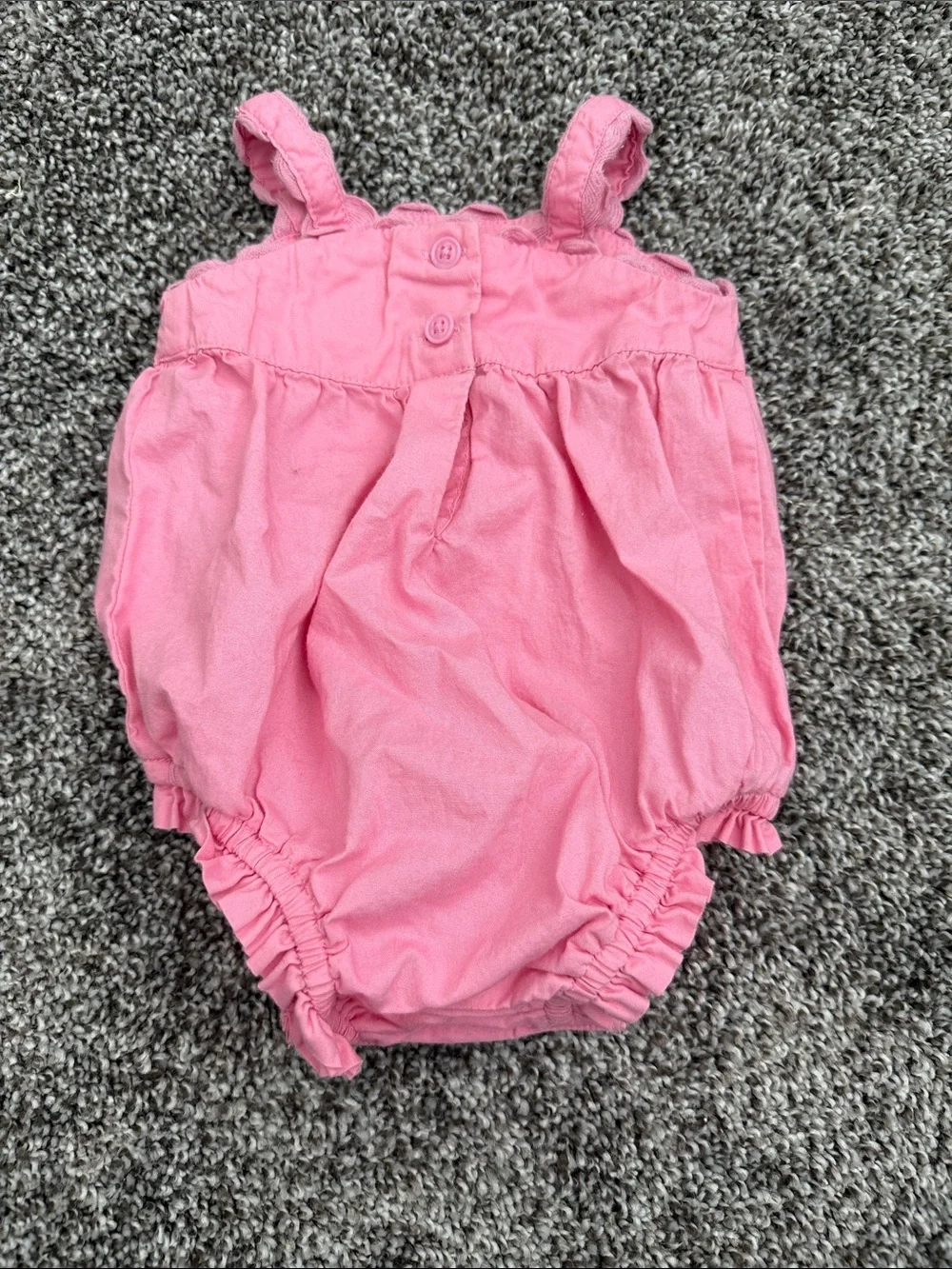 GAP Pink Embroidered Bubble Romper